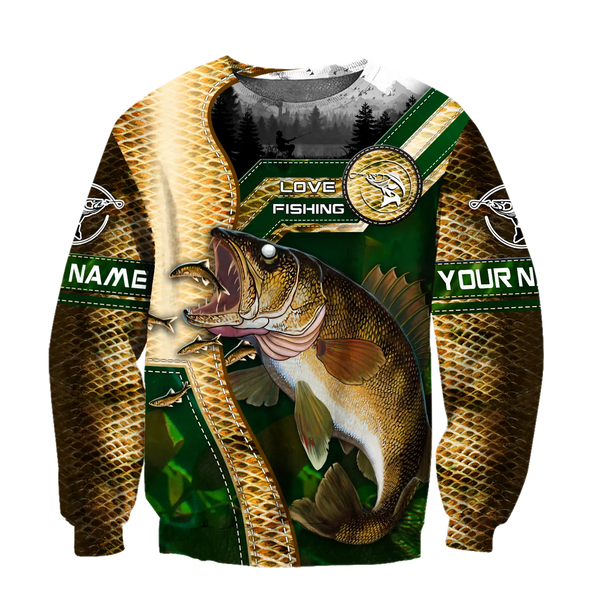 Maxcorners Custom Name Walleye Master Fishing Camo