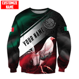 Maxcorners Personalized Name Mystery Rooster Unisex Hoodie