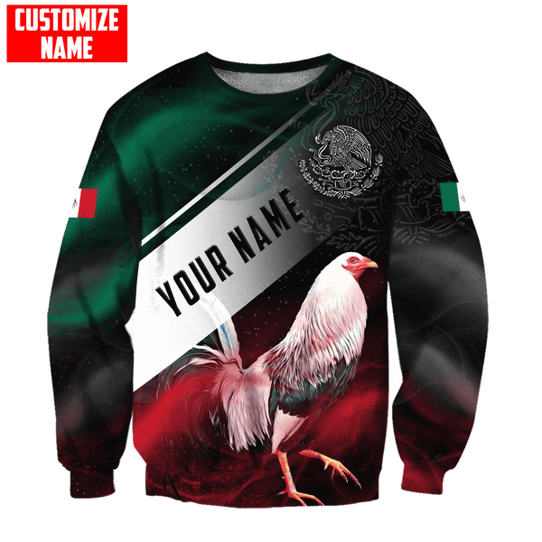 Maxcorners Personalized Name Mystery Rooster Unisex Hoodie