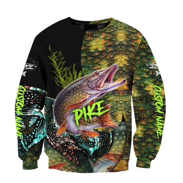 Maxcorners Custom Name Northern Pike Fishing On Skin