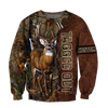 Maxcorners Deer Hunting Personalized Name 3D Over Printed Hoodie