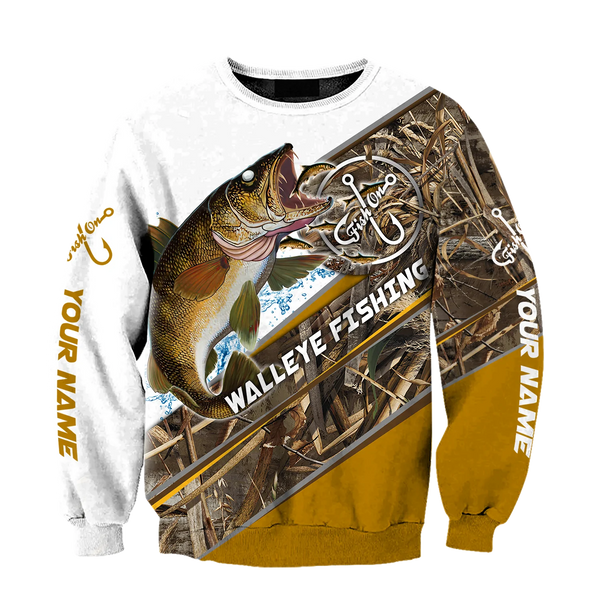 Maxcorners Custom Name Walleye Fishing Camo