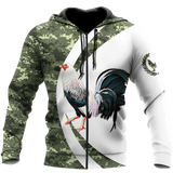 Maxcorners Rooster Unisex Deluxe Solider Hoodie