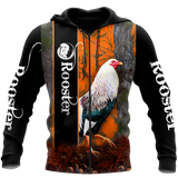 Maxcorners Love Rooster All Over Printed Unisex Hoodie