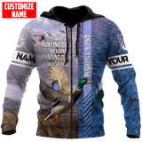 Maxcorners Duck Hunting Personalized 3D Over Printed Hoodie