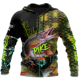 Maxcorners Custom Name Northern Pike Fishing On Skin