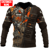 Maxcorners Deer Hunting Personalized Name 3D Over Printed Hoodie