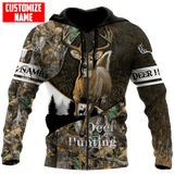Maxcorners Personalized Deer Hunting Camo Autunm 3D Design All Over Printed