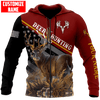 Maxcorners Customized Name Deer Hunting 9 3D Design All Over Printed