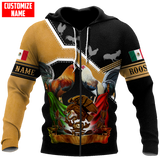 Maxcorners Rooster Confrontation Unisex Deluxe Hoodie