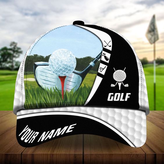 Maxcorners Golf Premium Boomerang Cool Personalized Name All Over Printed Cap