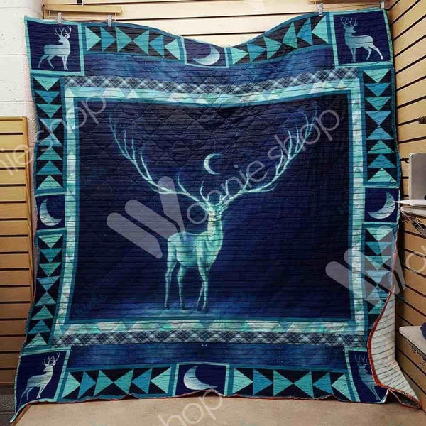 Maxcorners Deer Hunting Royal Blue Blanket