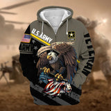 US Veteran Zip Hoodie With Premium 'All Gave Some, Some Gave All' Design