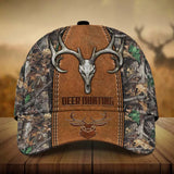Maxcorners Premium Skull Deer Hunting Printed Multicolor Personalized 3D Hat