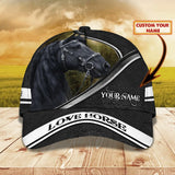 Maxcorners Personalized Black Horse Lover - Cap