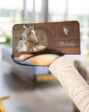 Maxcorners Horse Love Classic Personalized Clutch