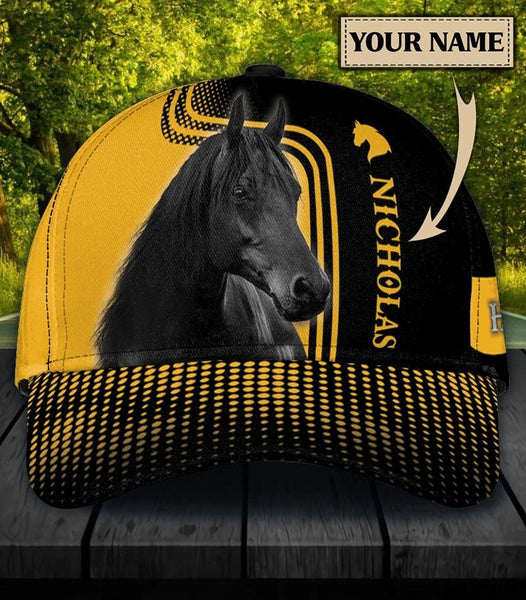 Maxcorners Personalized Horse Lover - Yellow Cap