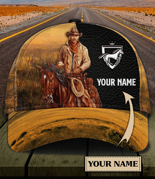 Maxcorners Personalized Horse Classic Cowboy - Cap