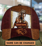 Maxcorners Personalized Horse Classic Brown & White Cap