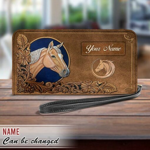 Maxcorners Horse Love Substance Personalized Clutch