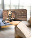 Maxcorners Horse Love Orange Personalized Clutch