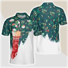 Max Corners Christmas Socks With Golf Balls Pattern 3D Custom Polo Shirt