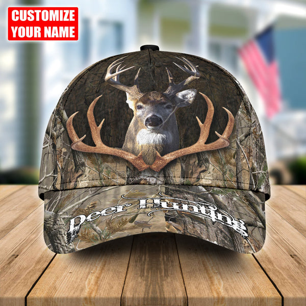 Maxcorners Personalized Hunting Deer Camo In Antler Classic Cap HM38