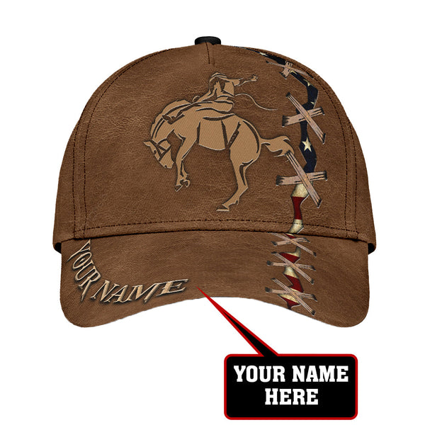 Maxcorners Personalized Name Rodeo Horse Classic Cap