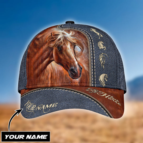 Maxcorners Personalized Name Horse Classic Cap