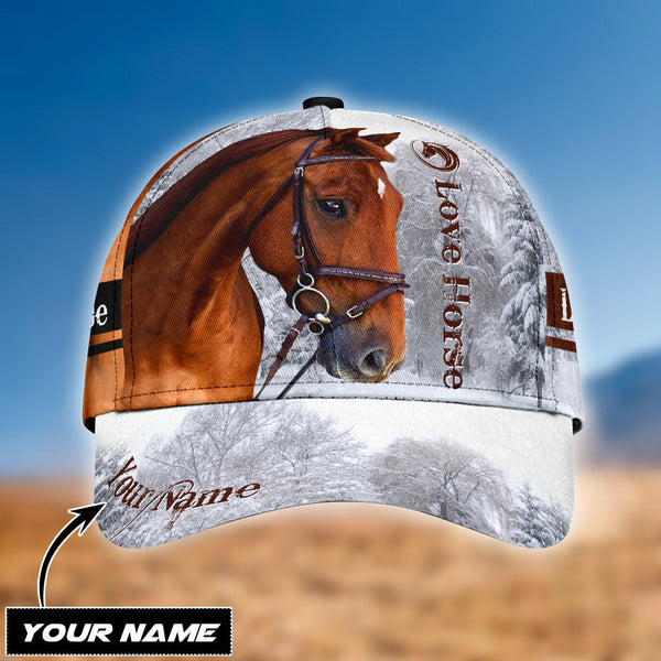 Maxcorners Personalized Name Horse Classic Cap