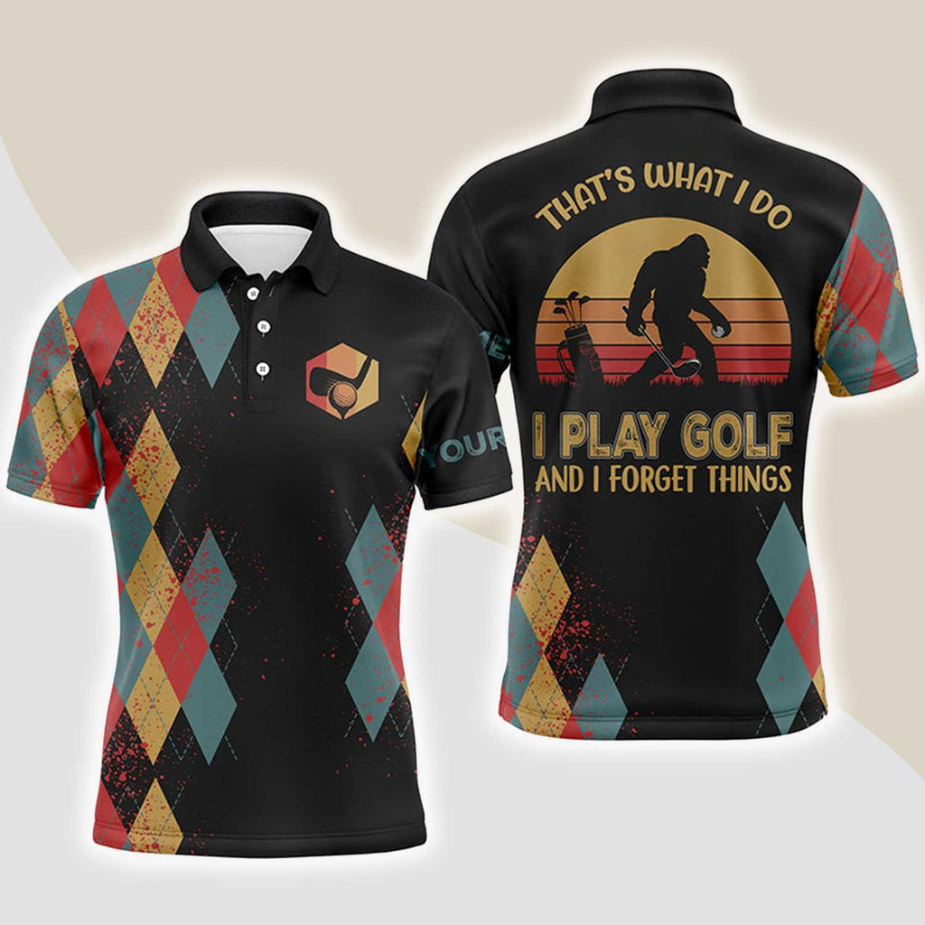 Max Corners That's What I Do, Play Golf & Forget 3D Custom Polo Shirt ...