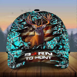 Maxcorners Premium Born To Hunt Deer Hunting 3D Hat Multicolor