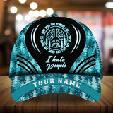 Max Corners I Hate People Into The Forest Pine tree pattern 3 Custom 3D Cap