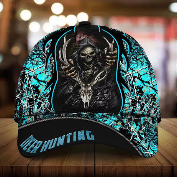 Maxcorners Cool Skull Deer Hunting Personalized Cap