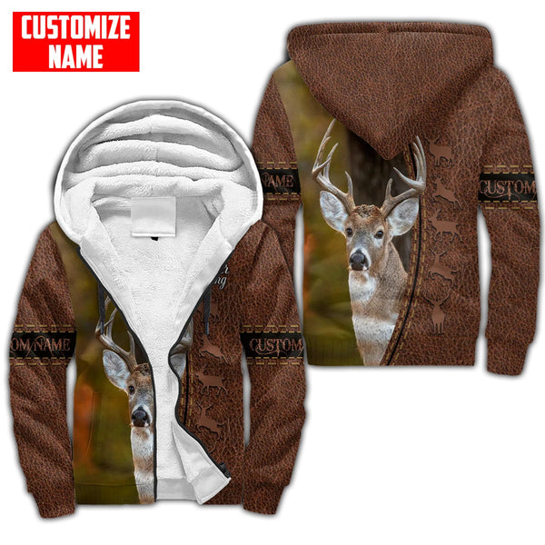 Maxcorners Deer Hunting Personalized Name 3D Over Printed Hoodie