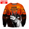 Maxcorners Deer Hunting Personalized Name 3D Over Printed Hoodie
