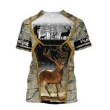 Maxcorners Deer Hunting 3D Over Printed Hoodie