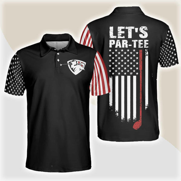 Max Corners  Let's Par Tee Short Sleeve Golf 3D Custom Polo Shirt