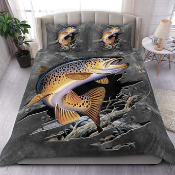 Maxcorners Grey Fishing Bedding Set