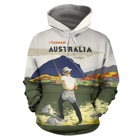 Maxcorners Australia Hoodie - Tasmania Hoodie Fishing In Tasmania