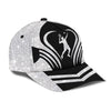 Maxcorners Tennis Black White Star All Over Printed Cap