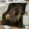 Maxcorners Wolf Warrior Dreamcatcher Native American Blanket