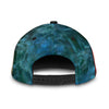 Maxcorners Basketball Blue USA Flag All Over Printed Cap