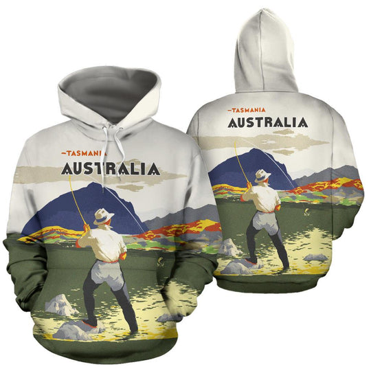 Maxcorners Australia Hoodie - Tasmania Hoodie Fishing In Tasmania