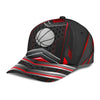 Maxcorners Basketball Red Black All Over Printed Cap