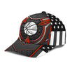 Maxcorners Basketball Red USA Flag All Over Printed Cap