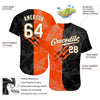 Custom Graffiti Pattern White-Old Gold 3D Authentic Baseball Jersey