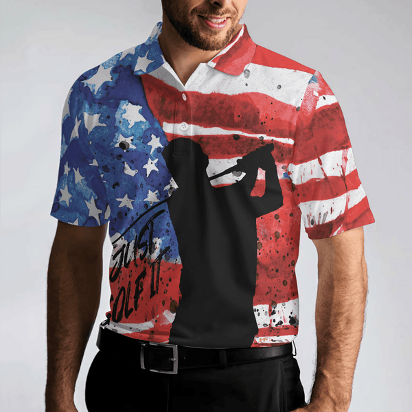 Max Corners Wet Paint American Flag 3D Custom Polo Shirt