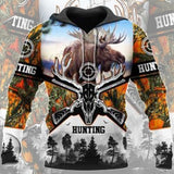 Maxcorners Deer Hunter 3D Over Printed Hoodie