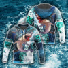 Maxcorners Fishing Ocean Blue 3D Shirt